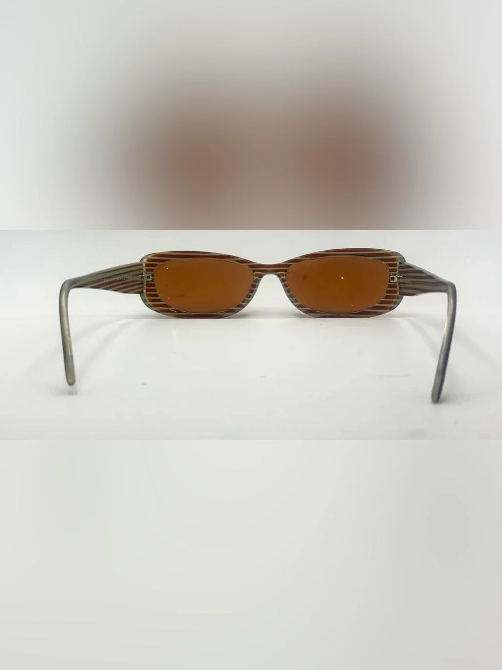 S554 Brown Oval Sunglasses Frames Only